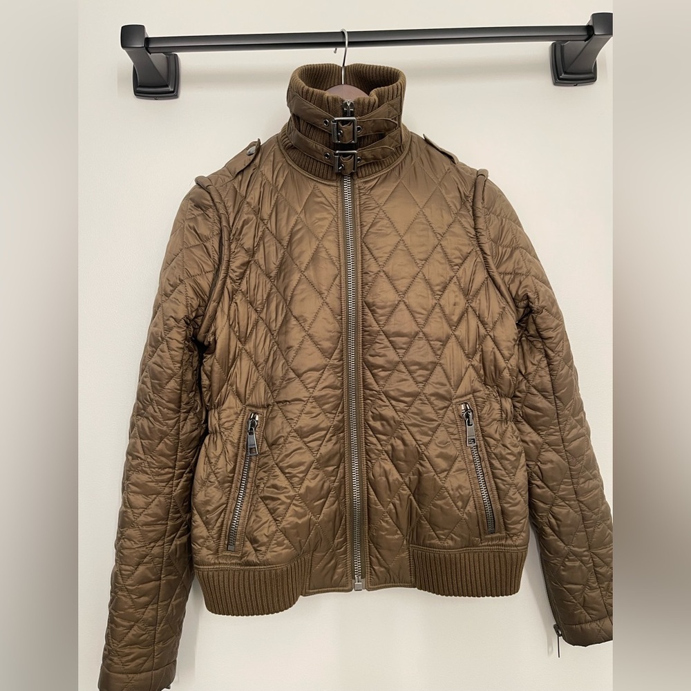 Burberry Brit quilted utility/moto jacket - size S